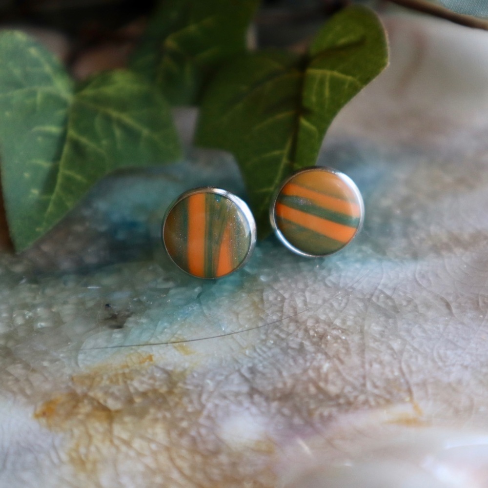 Handmade Polymer Clay Stud Earrings